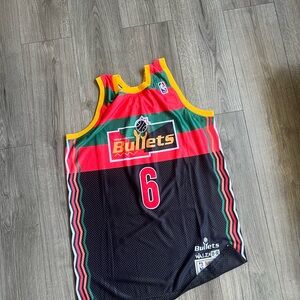 MENS WALE THE DISTRICT WASHINGTON BULLETS JERSEY L DMV